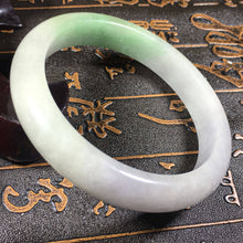 Load image into Gallery viewer, 10% OFF- 59/60/61 mm Certified Natural Jadeite Emerald Jade Bangle《Grade A》A041