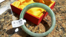 Load image into Gallery viewer, 10% OFF- 54/55/56 mm Certified Natural Jadeite Emerald Jade Bangle《Grade A》A020