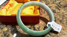 Load image into Gallery viewer, 10% OFF- 54/55/56 mm Certified Natural Jadeite Emerald Jade Bangle《Grade A》A020