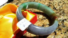 Load image into Gallery viewer, 10% OFF- 57/58/59 mm Certified Natural Jadeite Emerald Jade Bangle《Grade A》A025