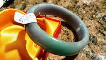 Load image into Gallery viewer, 10% OFF- 56/57/58 mm Certified Natural Jadeite Emerald Jade Bangle《Grade A》A051
