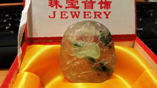Load image into Gallery viewer, 10% OFF- Certified Natural Myanmar Icy Jadeite Emerald Jade Translucent Guanyin Pendant《Grade A》6345