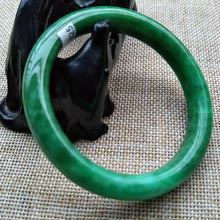 Load image into Gallery viewer, 10% OFF- 56/57/58 mm Certified Natural Jadeite Emerald Jade Bangle T825