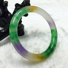 Load image into Gallery viewer, 10% OFF- 60/61/62mm Certified Natural Jadeite Emerald A*Jade HandCarved Bangle A4198