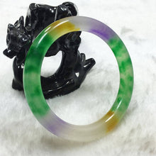 Load image into Gallery viewer, 10% OFF- 60/61/62mm Certified Natural Jadeite Emerald A*Jade HandCarved Bangle A4198
