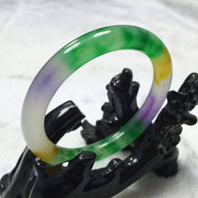 Load image into Gallery viewer, 10% OFF- 60/61/62mm Certified Natural Jadeite Emerald A*Jade HandCarved Bangle A4198