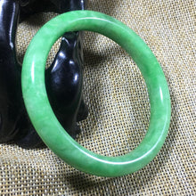 Load image into Gallery viewer, 10% OFF- 57/58/59 mm Certified Natural Jadeite Emerald Jade Bangle《Grade A》A004