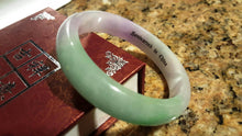 Load image into Gallery viewer, 10% OFF- 57/58/59 mm Certified Natural Jadeite Emerald Jade Bangle《Grade A》A2018