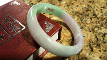 Load image into Gallery viewer, 10% OFF- 57/58/59 mm Certified Natural Jadeite Emerald Jade Bangle《Grade A》A2018