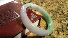 Load image into Gallery viewer, 10% OFF- 57/58/59 mm Certified Natural Jadeite Emerald Jade Bangle《Grade A》A2018