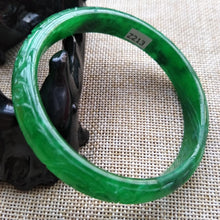 Load image into Gallery viewer, 10% OFF- 61/62/63 mm Certified Natural Jadeite Emerald Jade Bangle《Grade A》Z213