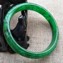 Load image into Gallery viewer, 10% OFF- 61/62/63 mm Certified Natural Jadeite Emerald Jade Bangle《Grade A》Z213