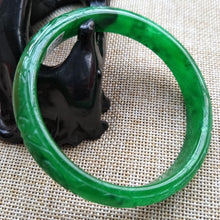 Load image into Gallery viewer, 10% OFF- 61/62/63 mm Certified Natural Jadeite Emerald Jade Bangle《Grade A》Z213