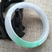 Load image into Gallery viewer, 10% OFF- 54/55/56 mm Certified Natural 3 Color Jadeite Emerald A Jade HandCarved Bracelet Bangle Z211