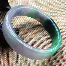 Load image into Gallery viewer, 10% OFF- 56/57/58 mm Certified Natural 3 Color Jadeite Emerald A Jade HandCarved Bracelet Bangle A001
