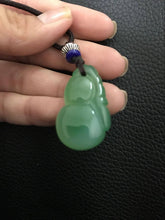 Load image into Gallery viewer, 10% OFF- Certified Natural Ice Jadeite Emerald Jade Fu Gourd Pendant《Grade A》