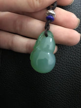 Load image into Gallery viewer, 10% OFF- Certified Natural Ice Jadeite Emerald Jade Fu Gourd Pendant《Grade A》