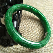 Load image into Gallery viewer, 10% OFF- 59/60/61 mm Certified Natural Jadeite Emerald Jade Bangle《Grade A》A215