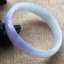 Load image into Gallery viewer, 10% OFF- 55/56/57 mm Certified Natural Lavender Jadeite Emerald A Jade HandCarved Bracelet Bangle F023