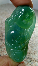 Load image into Gallery viewer, 10% OFF- Certified Natural Ice Jadeite Emerald Jade Buddha Pendant《Grade A》1123