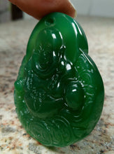 Load image into Gallery viewer, 10% OFF- Certified Natural Ice Emerald A*Jade HandCarved Buddha Pendant N1124