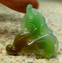 Load image into Gallery viewer, 10% OFF- Certified Natural Ice Jadeite Emerald Jade Dragon-Pixiu Pendant《Grade A》1132