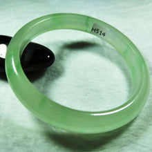 Load image into Gallery viewer, 10% OFF- 56/57/58 mm Certified Natural Jadeite Emerald Jade Bangle《Grade A》H514