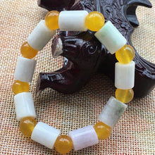 Load image into Gallery viewer, 56-62 mm Certified Natural Multi-Color Icy Emerald A Jade Beads Stretchy Bracelet