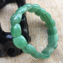 Load image into Gallery viewer, 56-62 mm Certified Natural Multi-Color Icy Emerald A Jade Beads Stretchy Bracelet