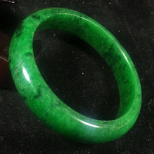 Load image into Gallery viewer, 10% OFF- 57/58/59 mm Certified Natural Jadeite Emerald Jade Bangle《Grade A》A202