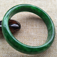 Load image into Gallery viewer, 10% OFF- 56/57/58 mm Certified Natural Jadeite Emerald A Jade HandCarved Bangle Z033