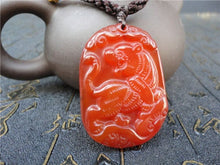 Load image into Gallery viewer, 10% OFF- Certified Natural Jadeite Emerald Jade Tablet Tiger Pendant 《Grade A》A2018