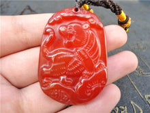 Load image into Gallery viewer, 10% OFF- Certified Natural Jadeite Emerald Jade Tablet Tiger Pendant 《Grade A》A2018