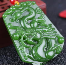 Load image into Gallery viewer, 10% OFF- Certified Natural Jadeite Emerald Jade Dragon Pendant《Grade A》