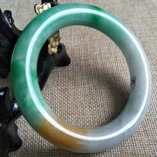 Load image into Gallery viewer, 10% OFF- 56/57/58 mm Certified Natural Jadeite Emerald Jade Bangle《Grade A》K254