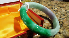 Load image into Gallery viewer, 10% OFF- 57/58/59 mm Certified Natural Jadeite Emerald Jade Bangle《Grade A》A036