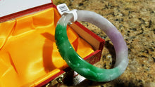 Load image into Gallery viewer, 10% OFF- 57/58/59 mm Certified Natural Jadeite Emerald Jade Bangle《Grade A》A021