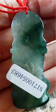 Load image into Gallery viewer, 10% OFF- Certified Natural Oily Green Jadeite Emerald Jade Tablet Guanyin Pendant 《Grade A》 4683