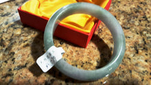 Load image into Gallery viewer, 10% OFF- 58/59/60 mm Certified Natural Jadeite Emerald Jade Bangle《Grade A》A039