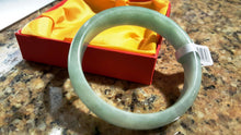 Load image into Gallery viewer, 10% OFF- 54/55/56 mm Certified Natural Jadeite Emerald Jade Bangle《Grade A》A020
