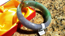 Load image into Gallery viewer, 10% OFF- 57/58/59 mm Certified Natural Jadeite Emerald Jade Bangle《Grade A》A025