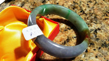 Load image into Gallery viewer, 10% OFF- 57/58/59 mm Certified Natural Jadeite Emerald Jade Bangle《Grade A》A025