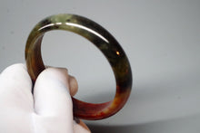 Load image into Gallery viewer, 10% OFF- 58/59/60 mm Certified Natural Red Emerald A*Jade Handcarved Bangle XB-305