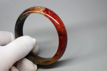 Load image into Gallery viewer, 10% OFF- 58/59/60 mm Certified Natural Red Emerald A*Jade Handcarved Bangle XB-305