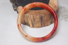 Load image into Gallery viewer, 10% OFF- 58/59/60 mm Certified Natural Red Emerald A*Jade Handcarved Bangle H470