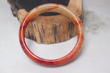 Load image into Gallery viewer, 10% OFF- 58/59/60 mm Certified Natural Red Emerald A*Jade Handcarved Bangle H470
