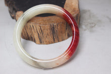Load image into Gallery viewer, 10% OFF- 59/60/61 mm Certified Natural Red Emerald A*Jade Handcarved Bangle H515