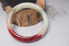 Load image into Gallery viewer, 10% OFF- 59/60/61 mm Certified Natural Red Emerald A*Jade Handcarved Bangle H515