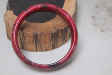 Load image into Gallery viewer, 10% OFF- 57/58/59 mm Certified Natural Red Emerald A*Jade Handcarved Bangle B279
