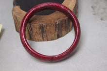 Load image into Gallery viewer, 10% OFF- 57/58/59 mm Certified Natural Red Emerald A*Jade Handcarved Bangle B282